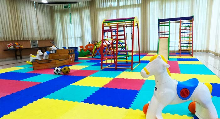 Games for children at the hotel